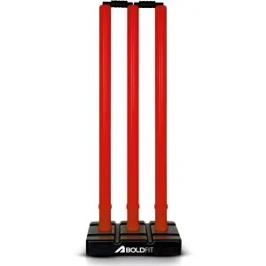 BOLDFIT Wickets Cricket Stumps Plastic Stump Stand Wicket Stump Cricket Stump Full Size